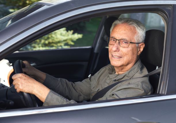Elderly parent driving safely